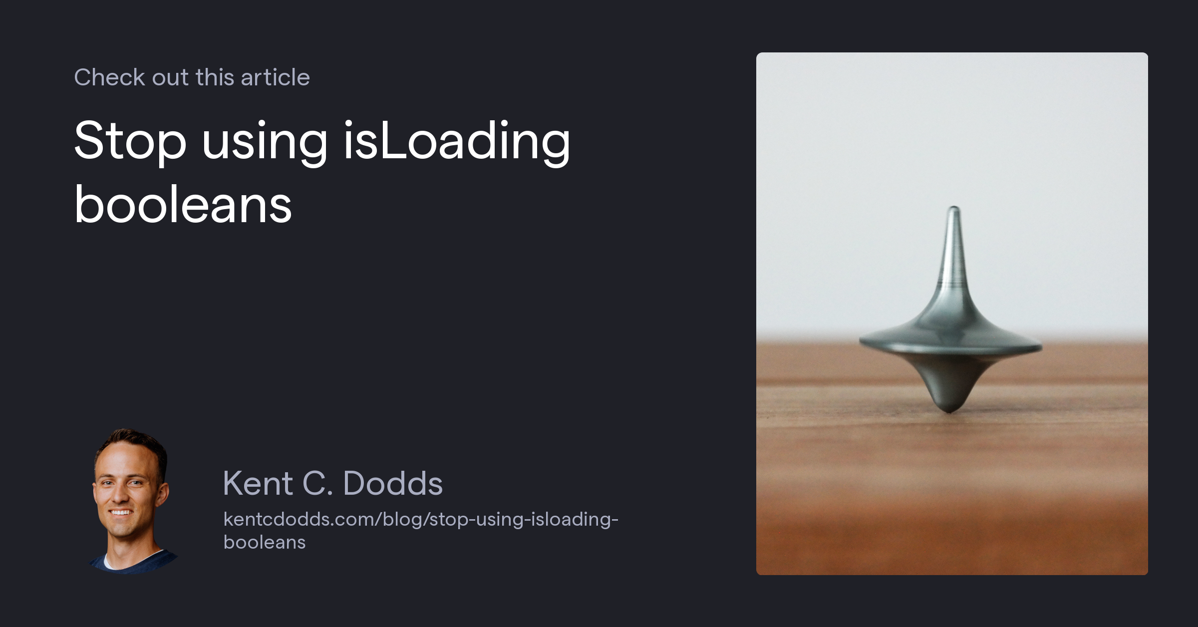 Stop using isLoading booleans