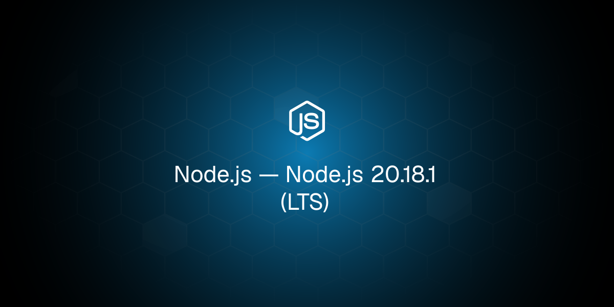 Node.js 20.18.1 (LTS)