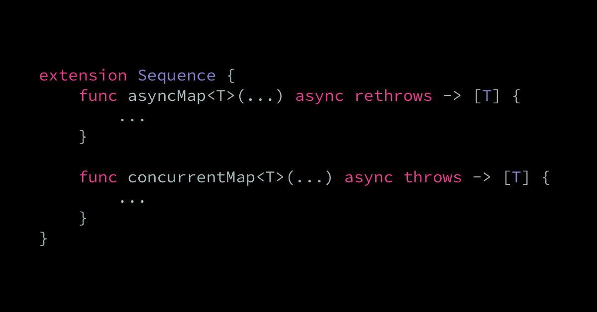 Building async and concurrent versions of forEach and map