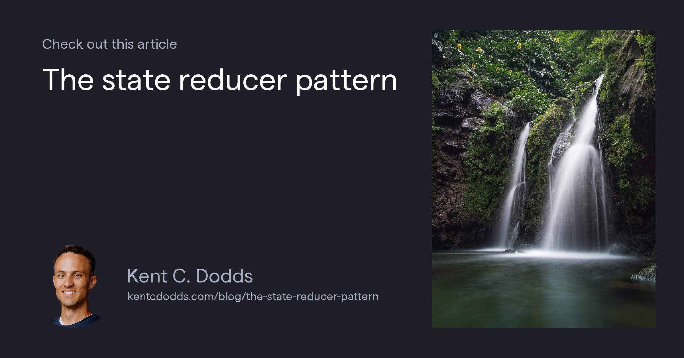The state reducer pattern ⚛️ 🏎