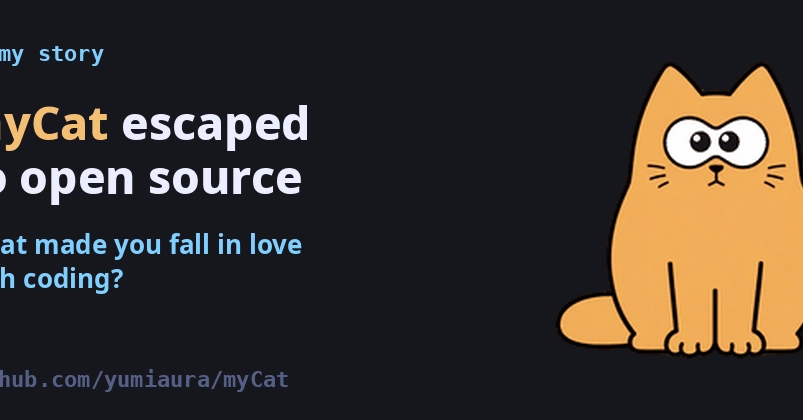 myCat escaped to opensource