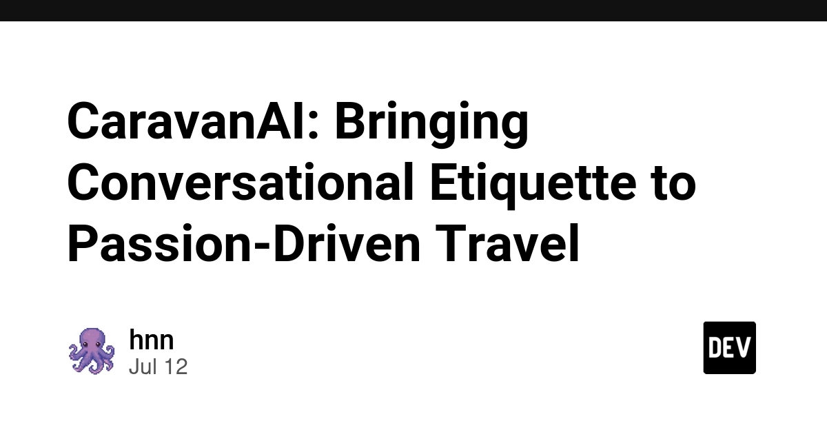 CaravanAI: Bringing Conversational Etiquette to Passion-Driven Travel