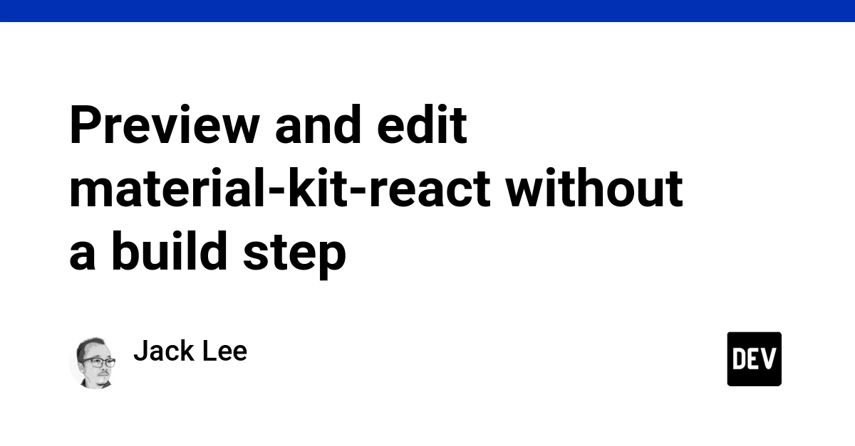 Preview and edit material-kit-react without a build step