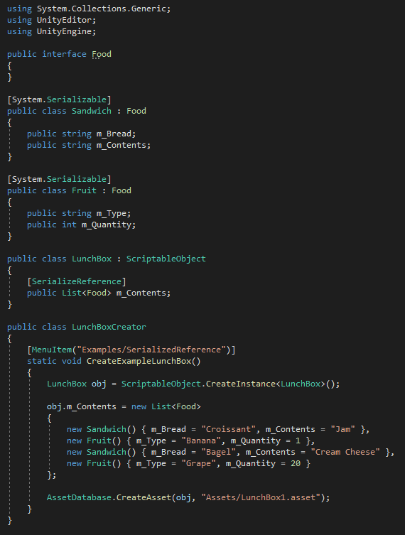 Serialize source code