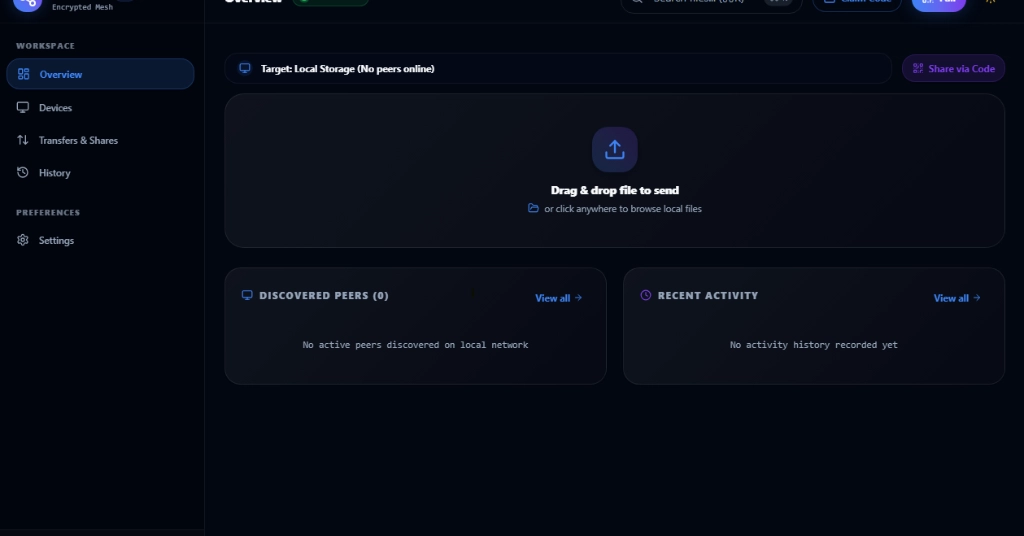 I’ve been working on an open-source P2P file sharing app called MeshDrop (early beta, looking for honest feedback)