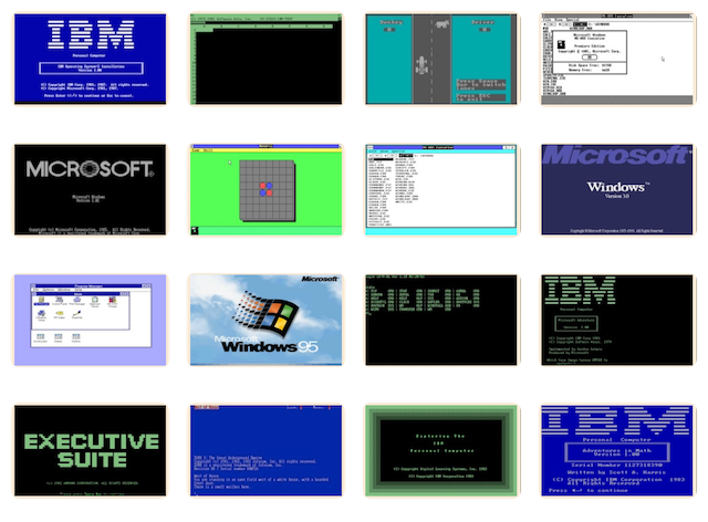 Old PC emulators that run in the browser