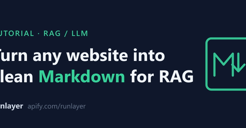 Turn any website into clean Markdown for your RAG pipeline (with code)