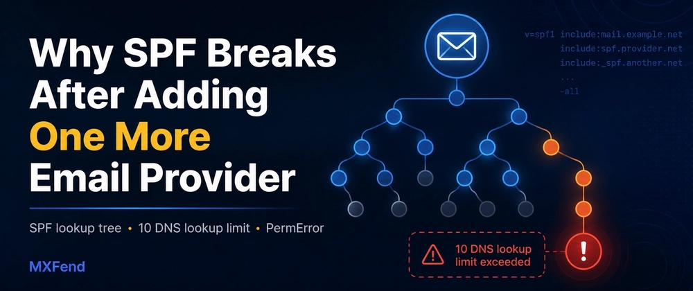 Cover image for Why SPF Breaks After Adding One More Email Provider