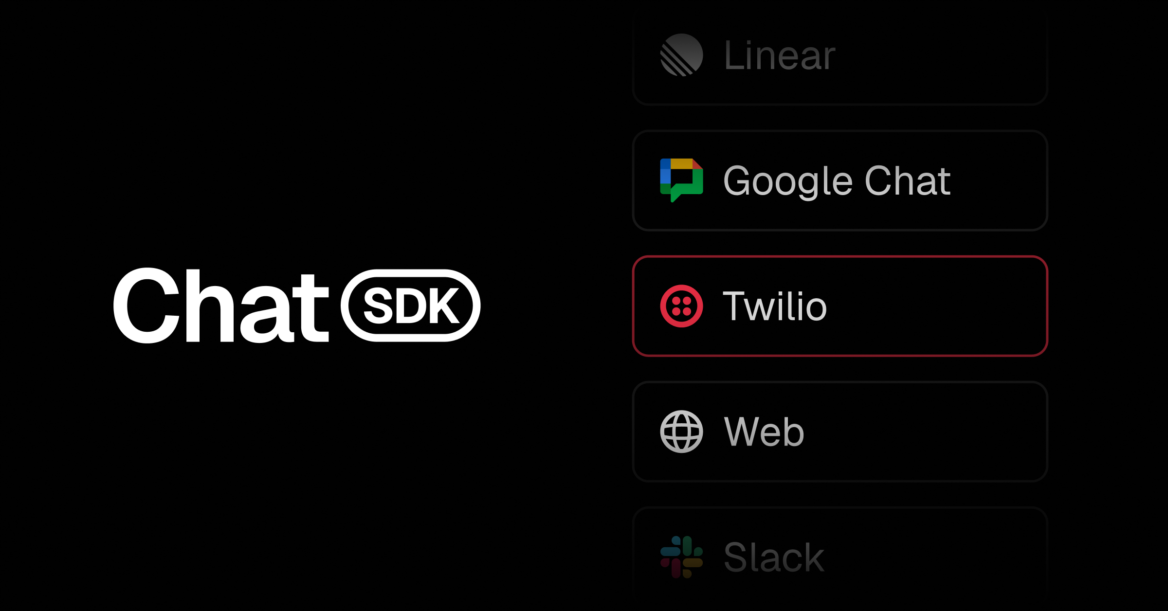 Chat SDK adds Twilio adapter support