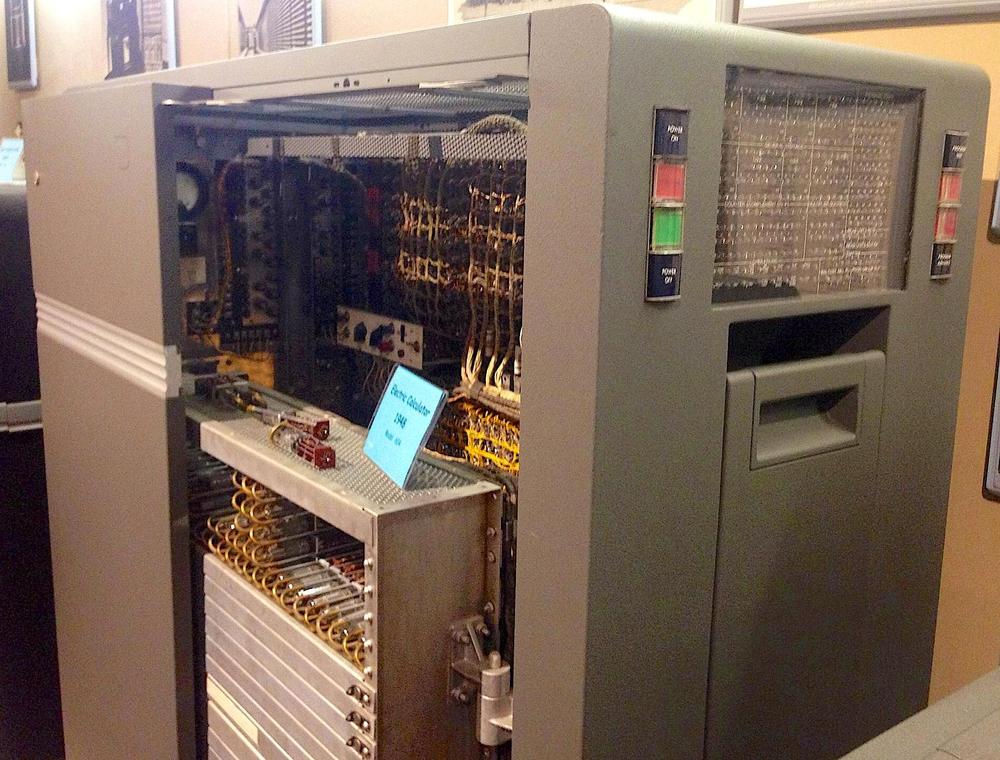 The IBM 604 Electronic Calculating Punch. Photo from Ed Thelen's IBM 604 page.