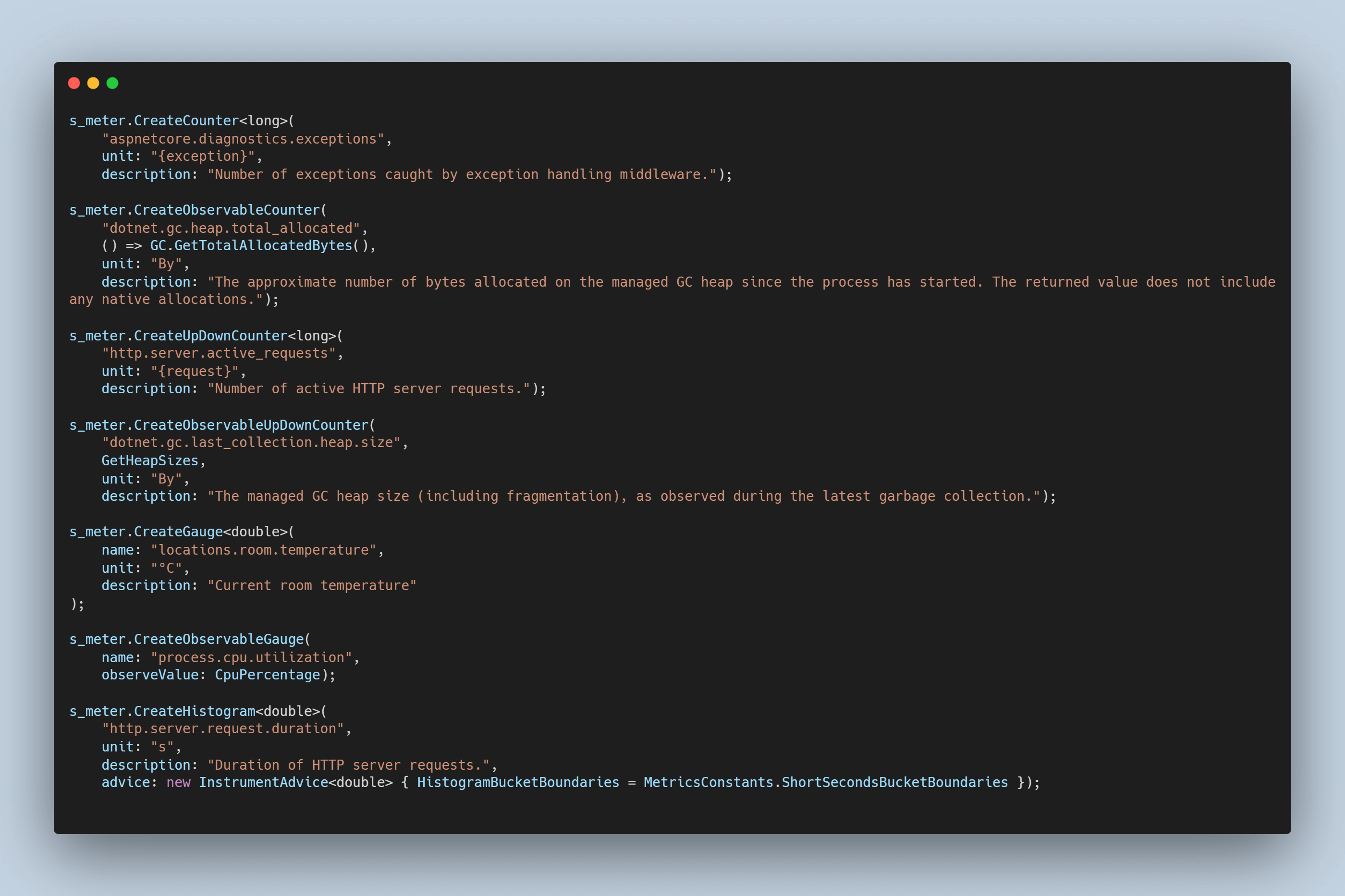 Creating standard and "observable" instruments: System.Diagnostics.Metrics APIs - Part 3