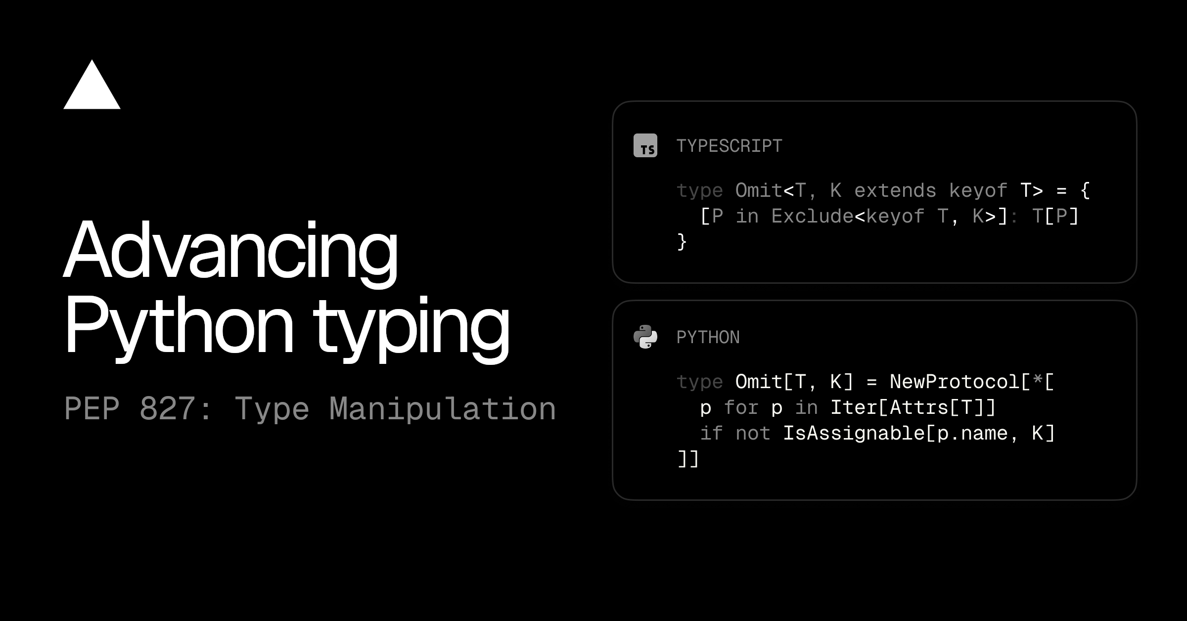 Advancing Python typing