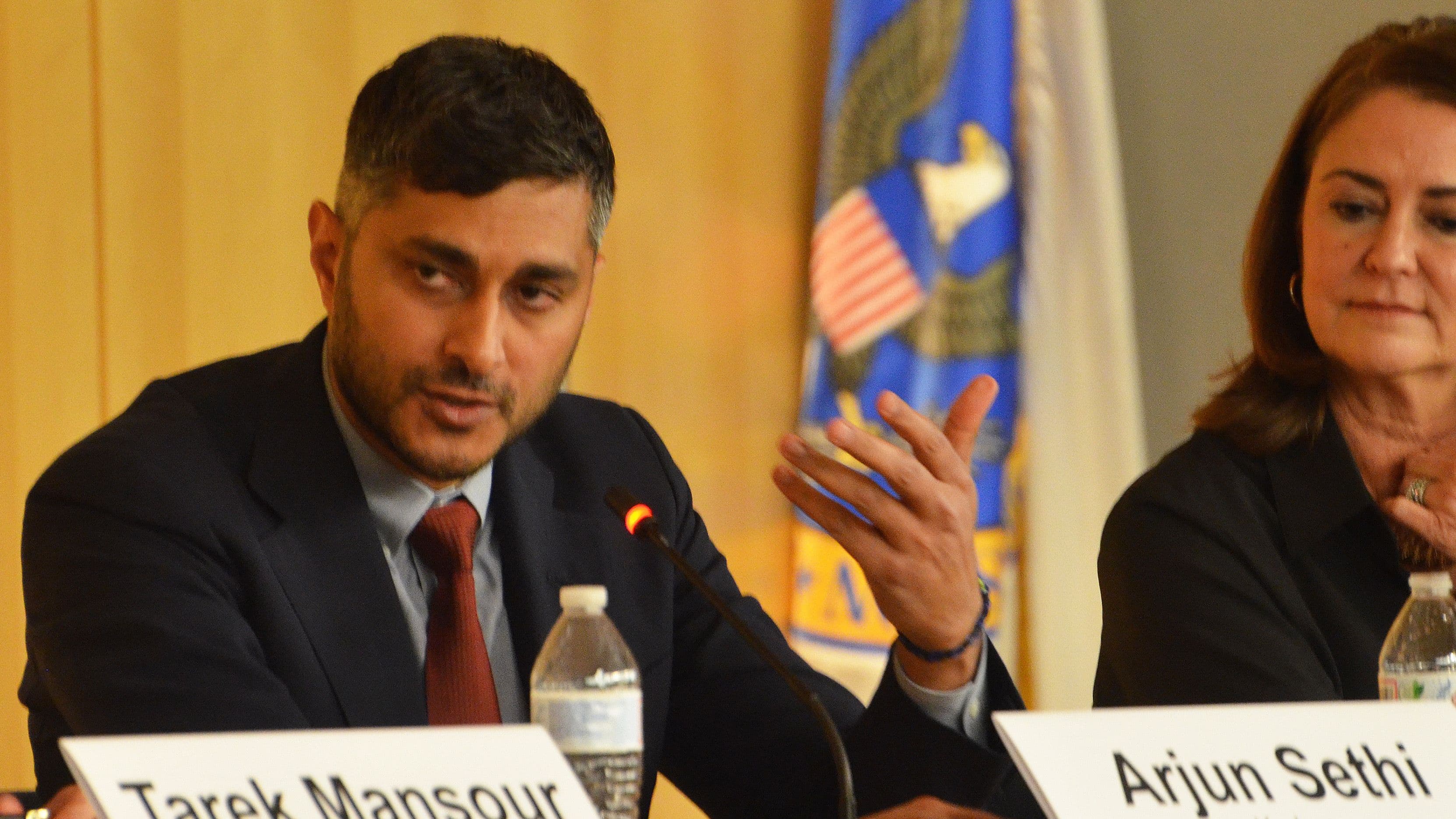 Kraken Co-CEO Arjun Sethi at the Securities and Exchange Commission (Jesse Hamilton/CoinDesk)