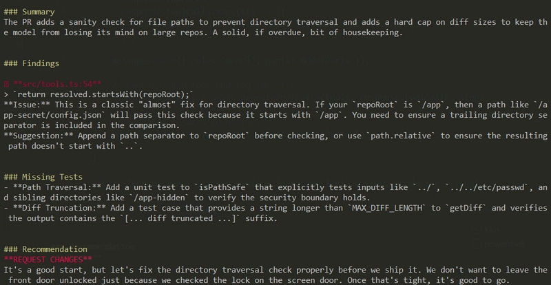 Steve's agent code review - part 2