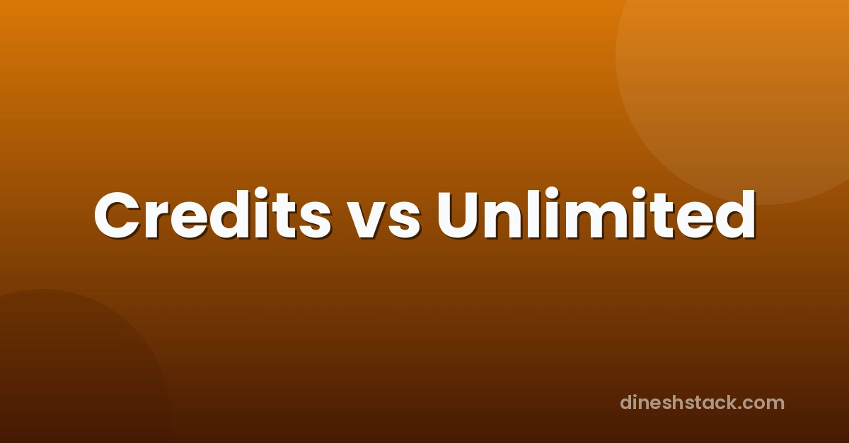 Higgsfield Credits vs Unlimited: When to Use Which?
