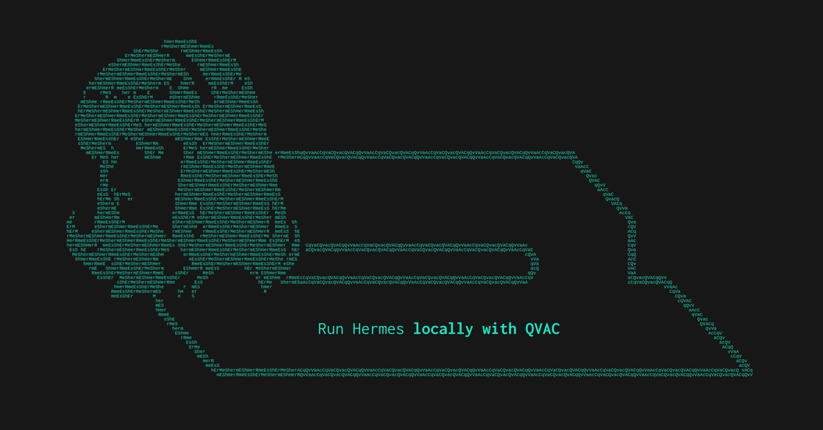 How to run Hermes, a self-improving personal AI agent, fully local with QVAC