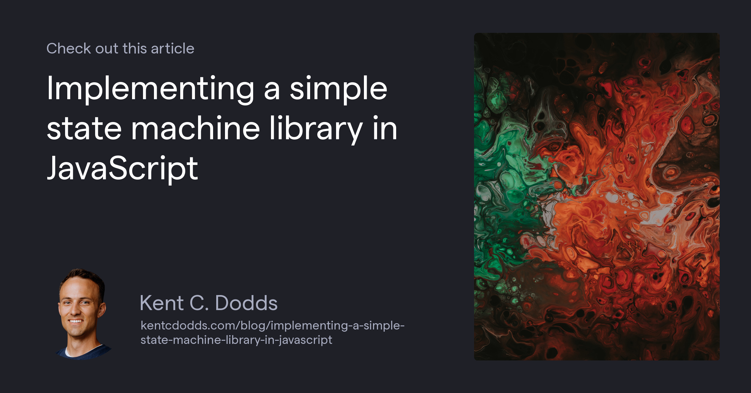 Implementing a simple state machine library in JavaScript