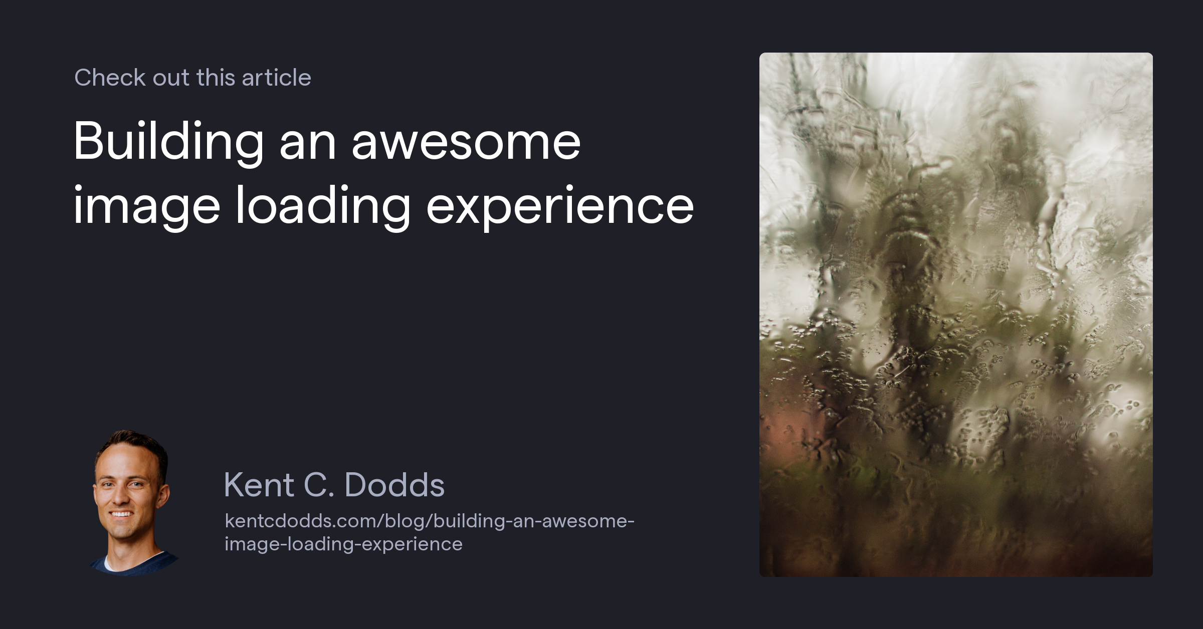 Building an awesome image loading experience