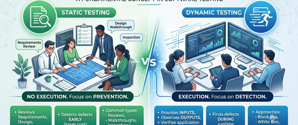 Cover image for Understanding Static vs. Dynamic Testing: A Fundamental Concept in Software Testing