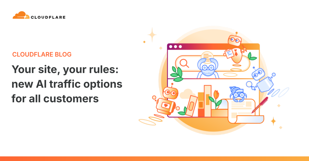 Your site, your rules: new AI traffic options for all customers