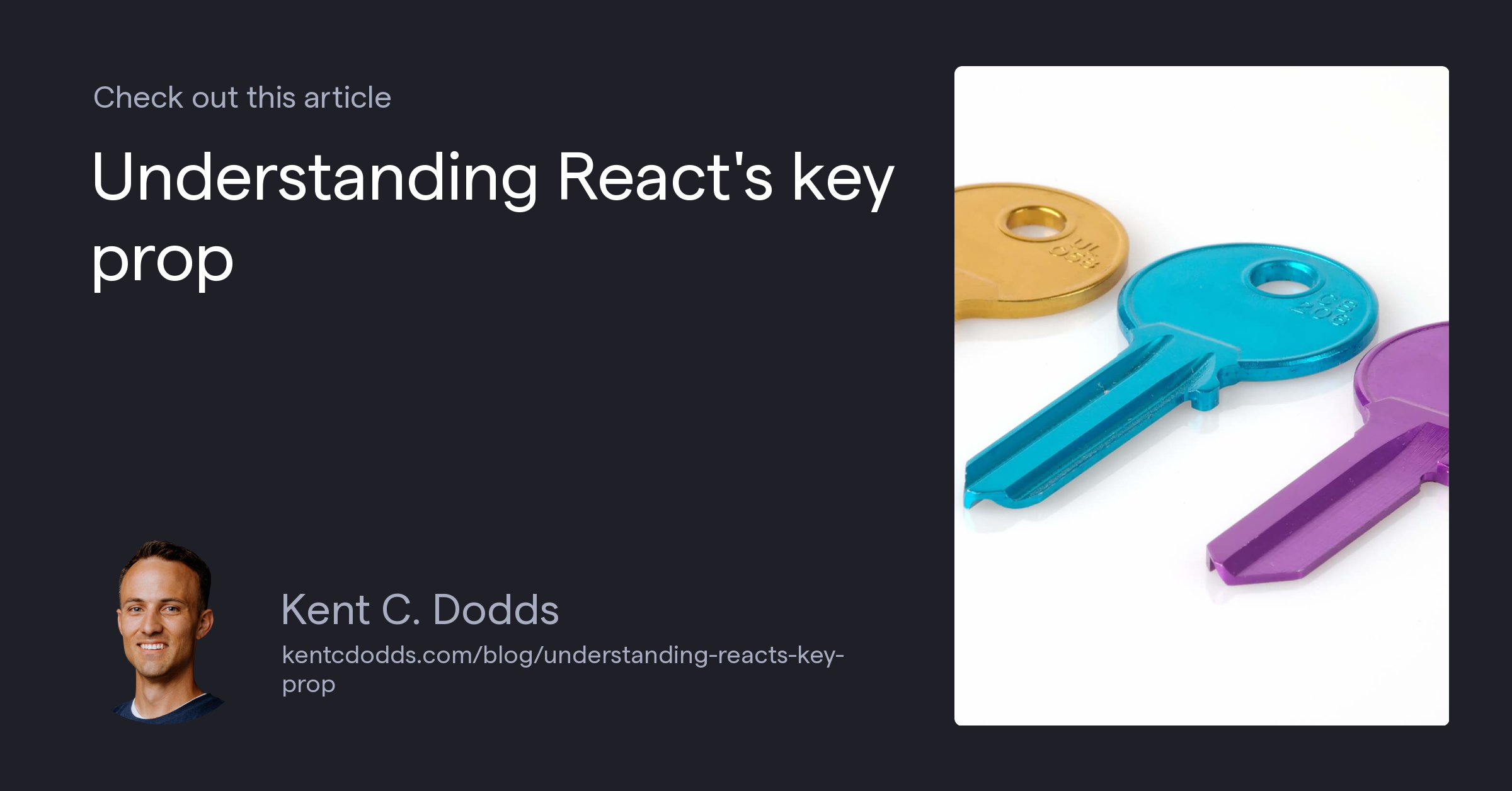 Understanding React's key prop