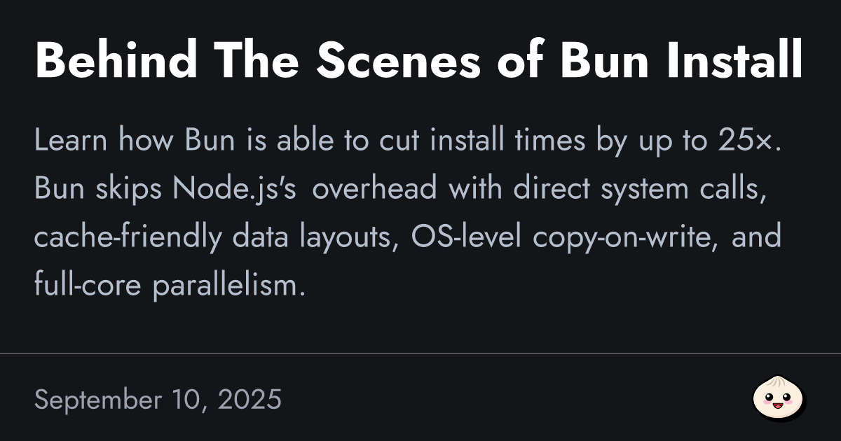 Behind The Scenes of Bun Install