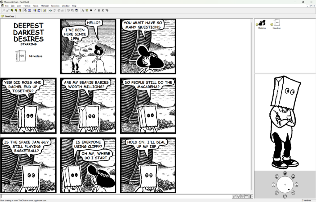 Comic Chat + Comic Sans