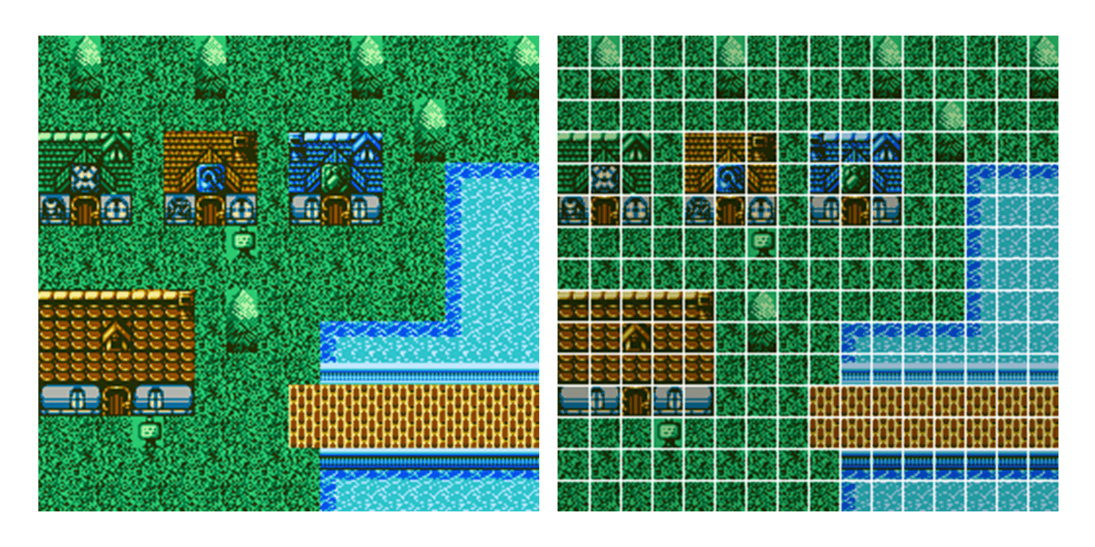 This is an example of a nice RPG style town background made within the limitations