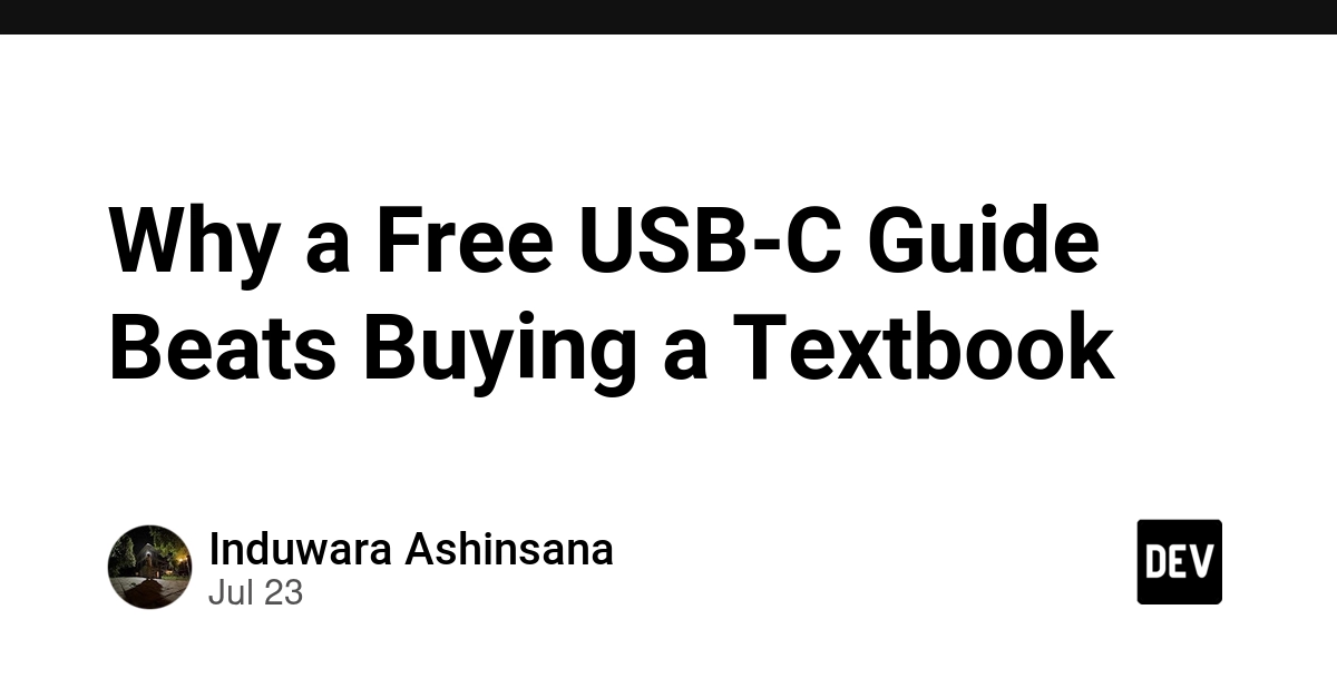 Why a Free USB-C Guide Beats Buying a Textbook