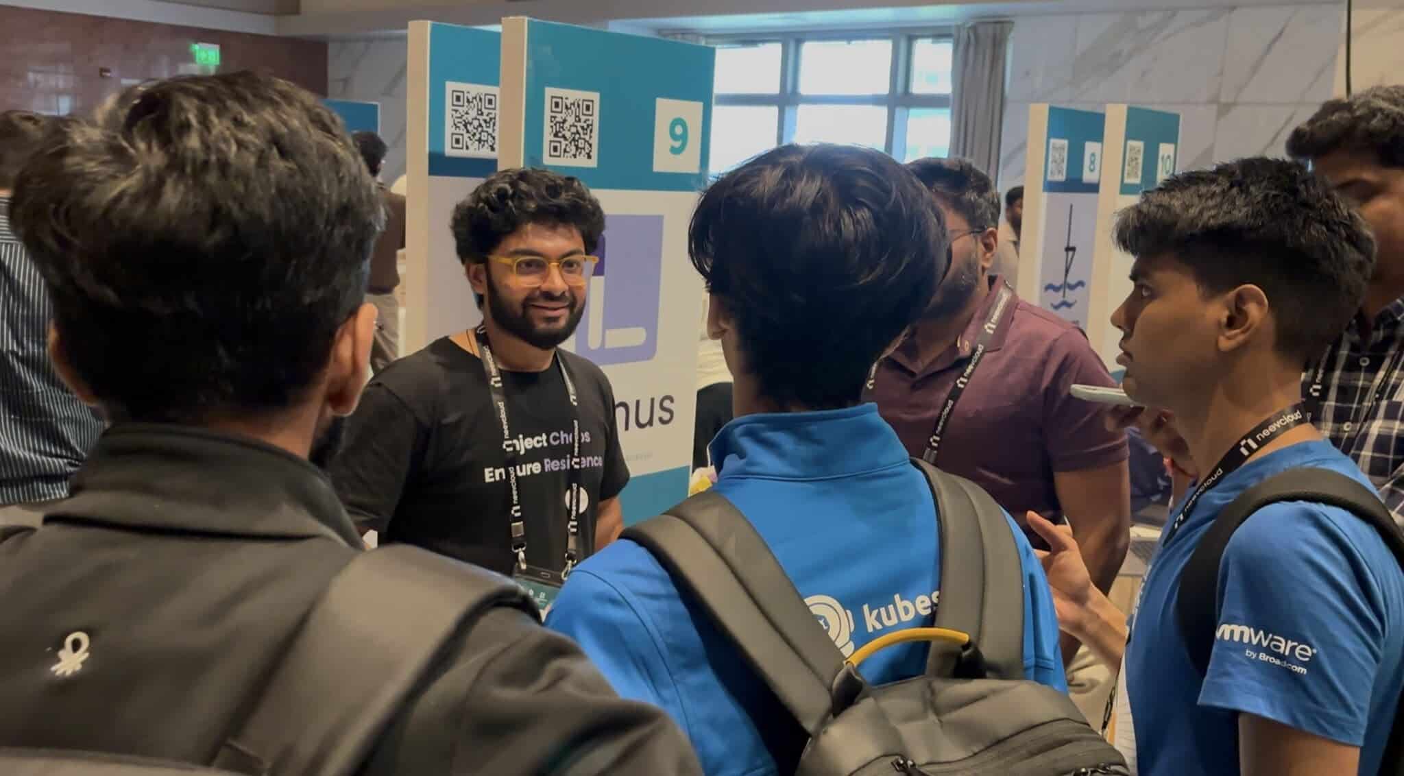 The LitmustChaos team meeting the community at KubeCon + CloudNativeCon India