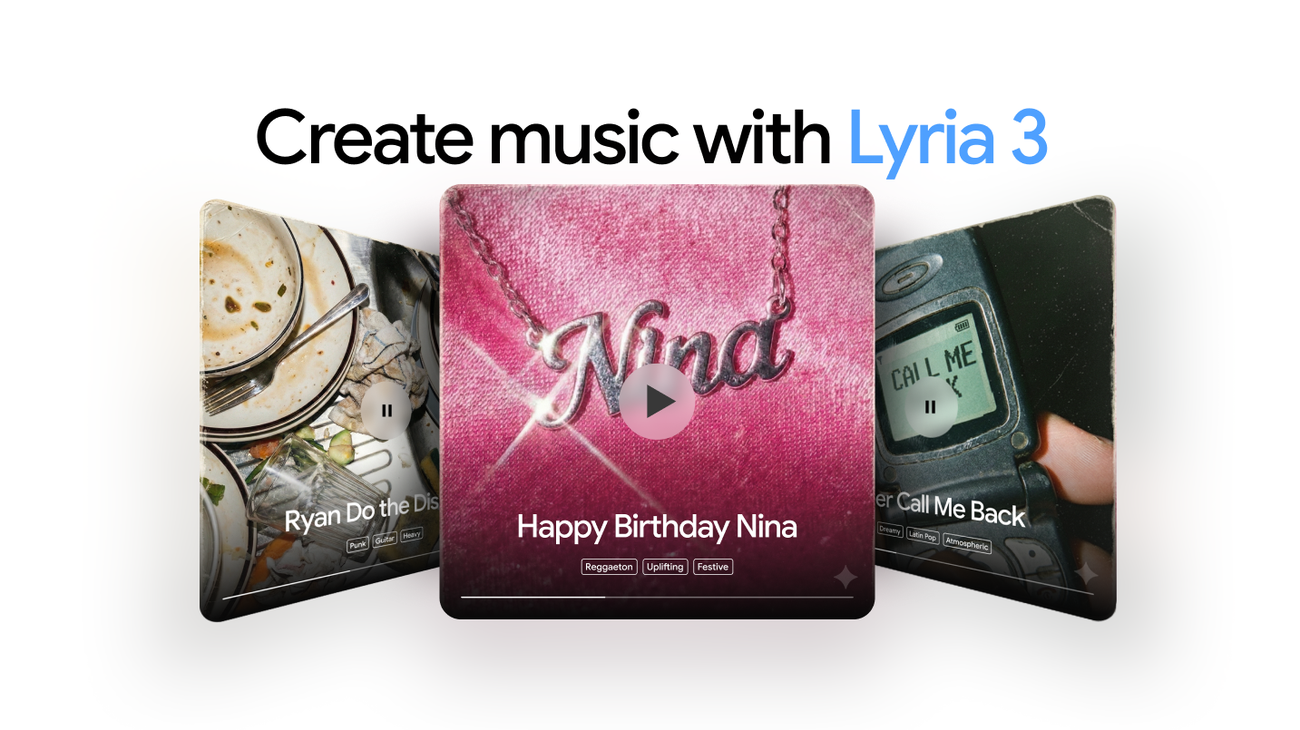 A new way to express yourself: Gemini can now create music