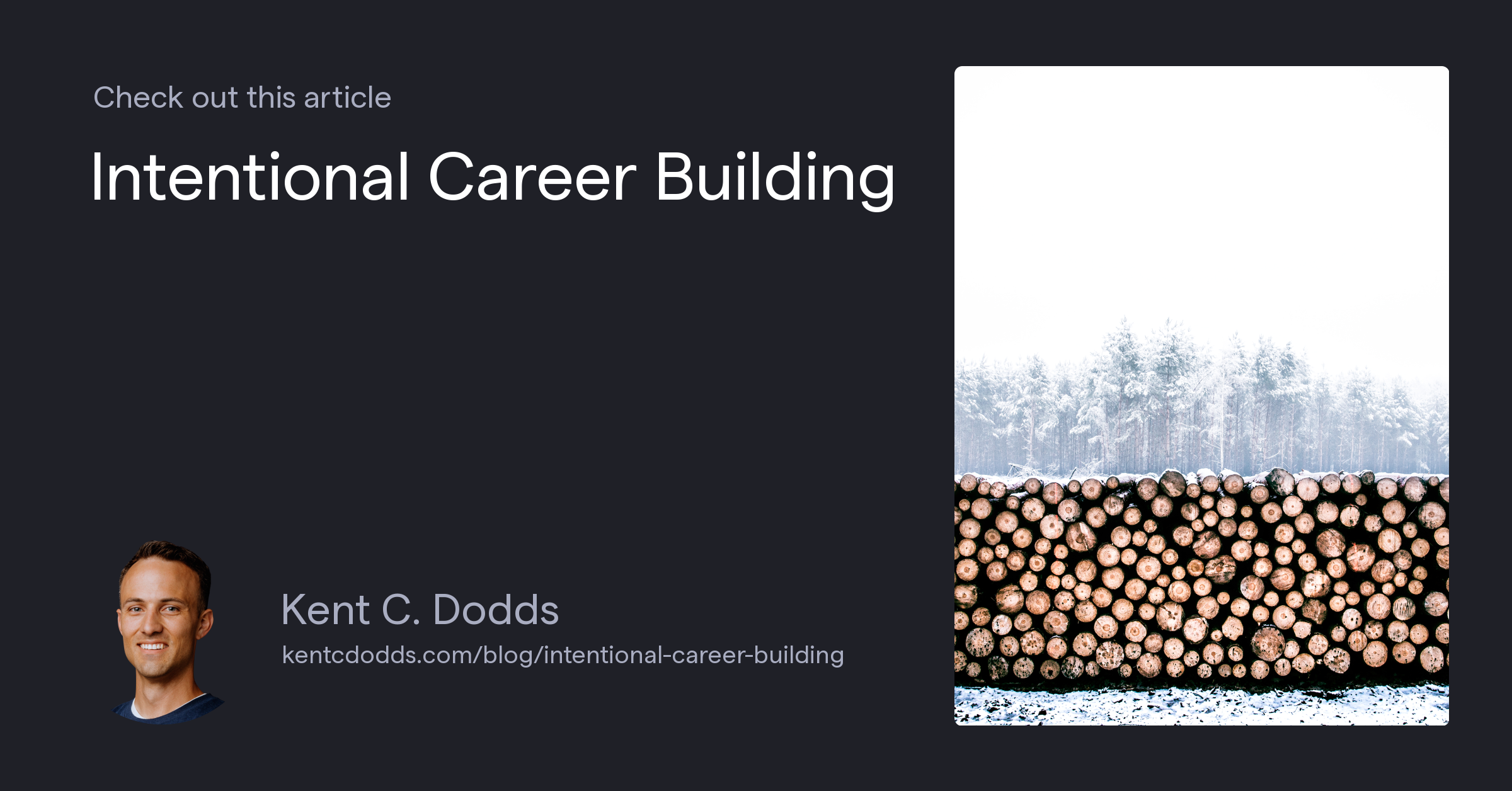 Intentional Career Building