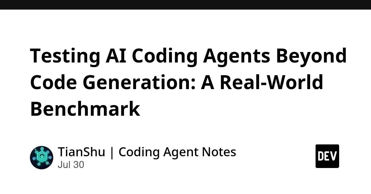 Testing AI Coding Agents Beyond Code Generation: A Real-World Benchmark