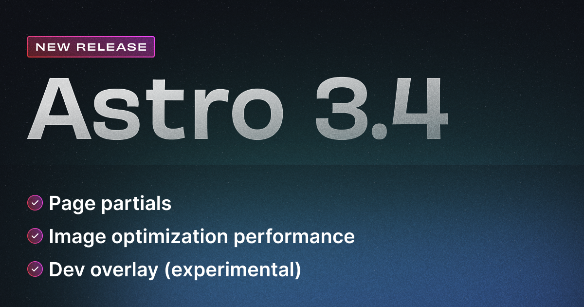 Astro 3.4: Page Partials