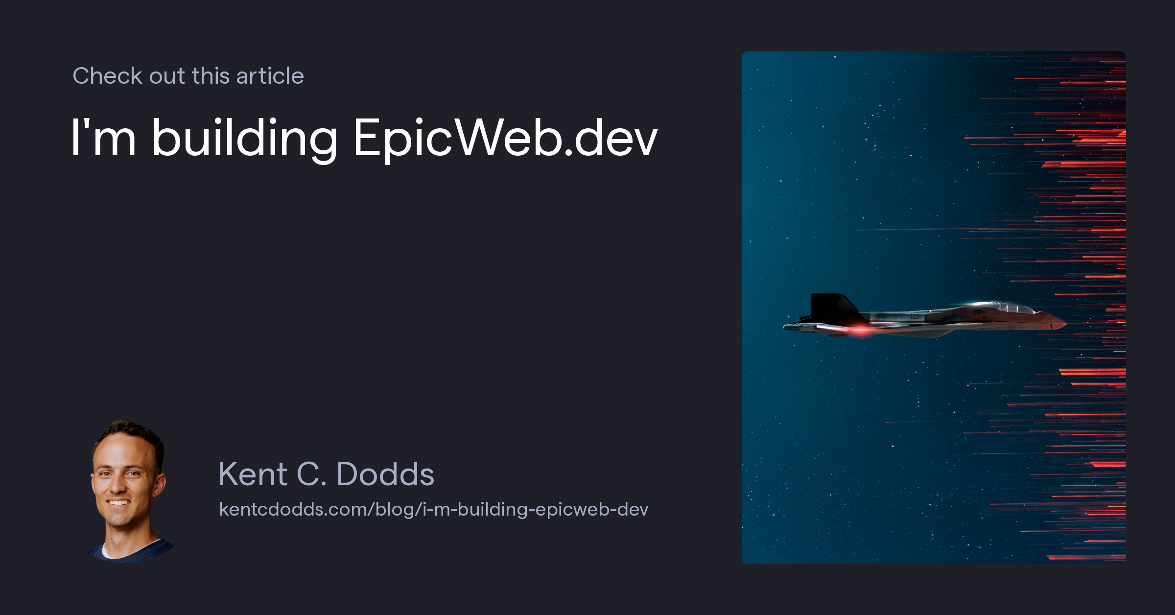 I'm building EpicWeb.dev