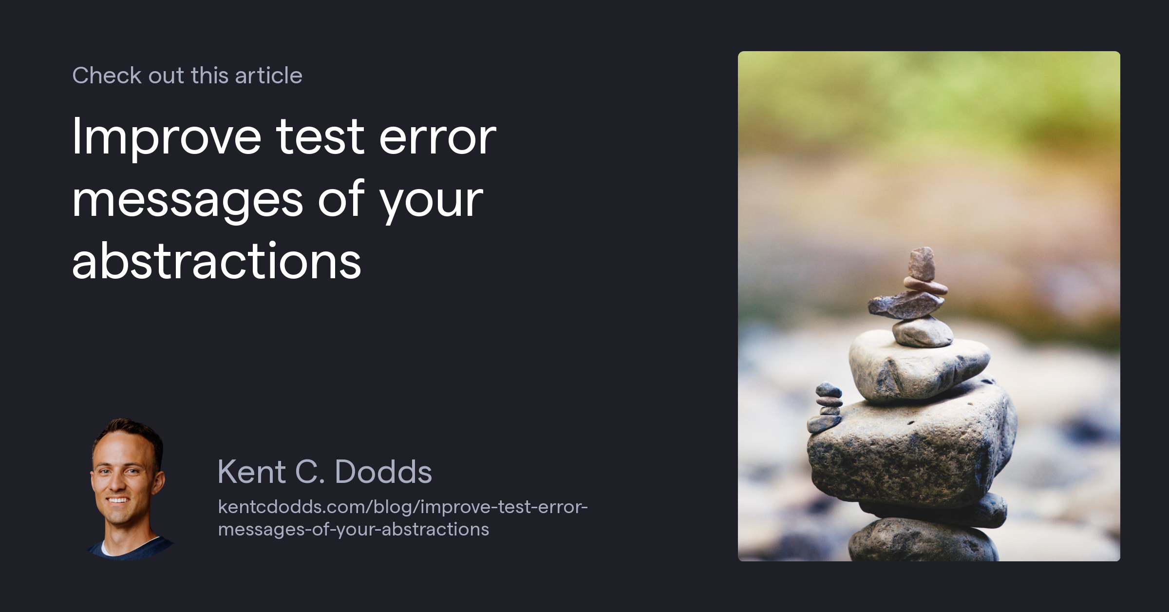 Improve test error messages of your abstractions