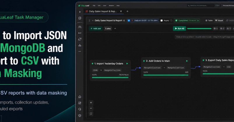 How to Import JSON into MongoDB and Export to CSV with Data Masking