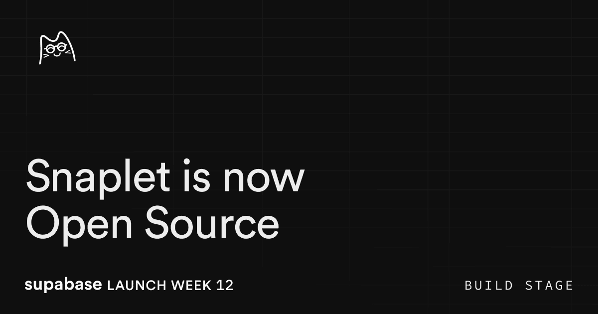 Snaplet is now open source