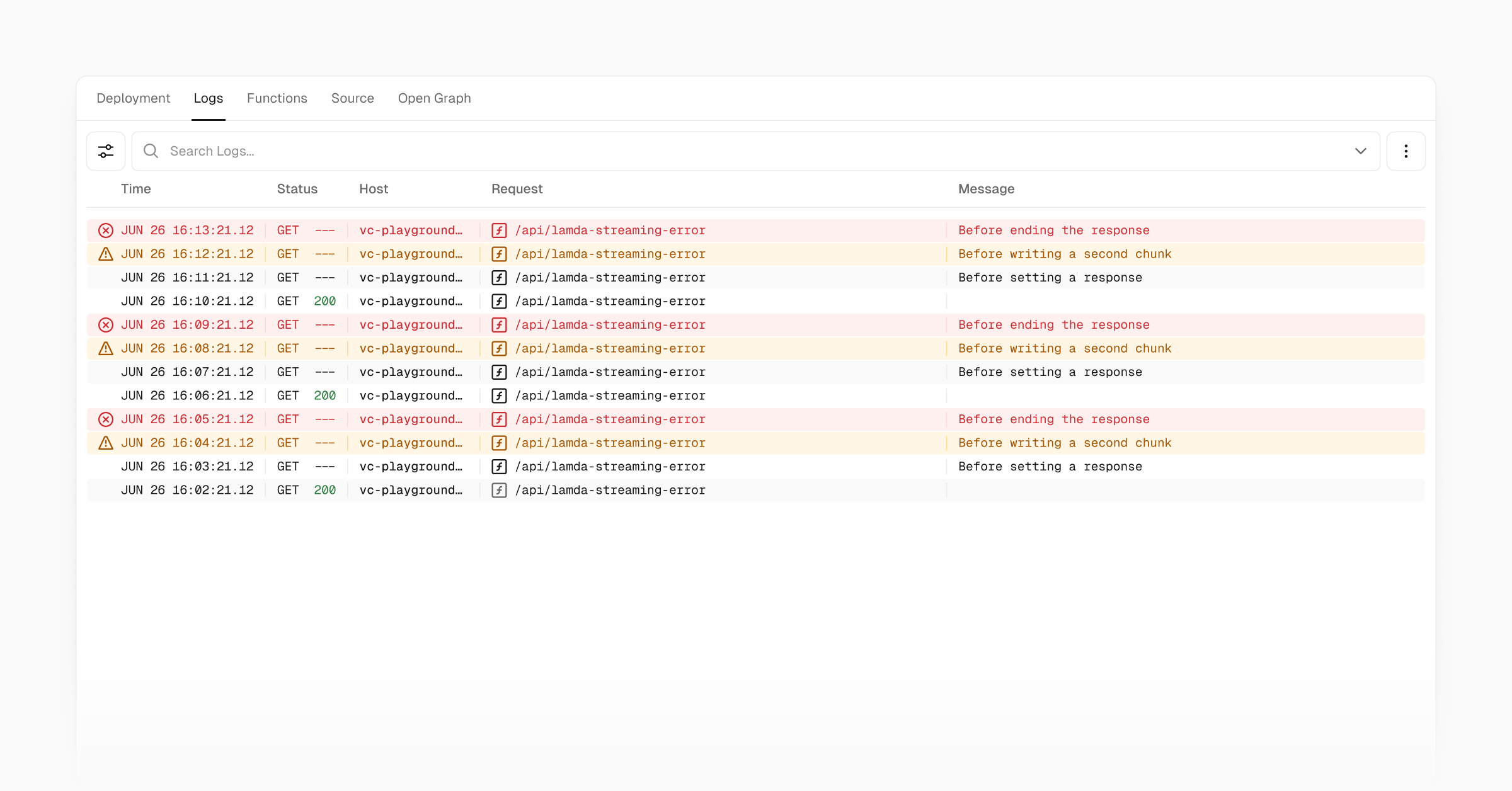 Function streaming to be framework-agnostic on Vercel