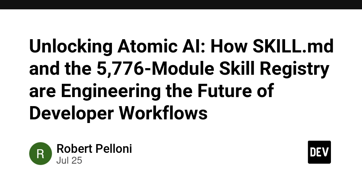 Unlocking Atomic AI: How SKILL.md and the 5,776-Module Skill Registry are Engineering the Future of Developer Workflows