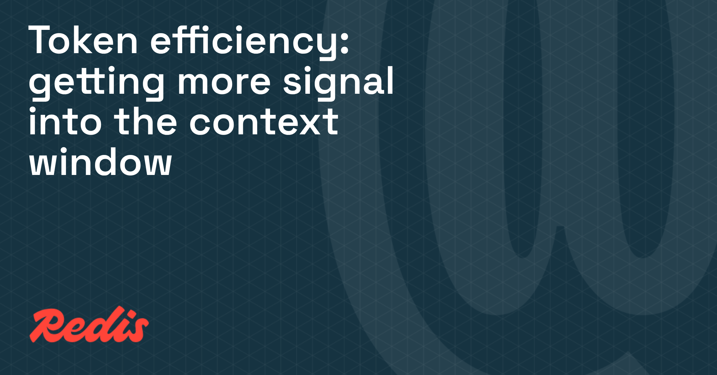 Token efficiency: getting more signal into the context window