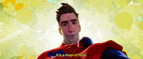Miles Morales taking the leap