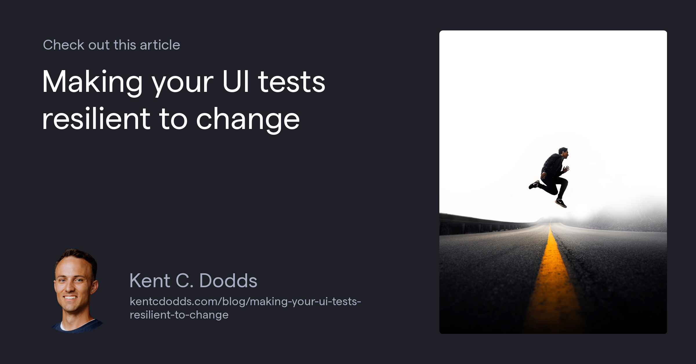 Making your UI tests resilient to change