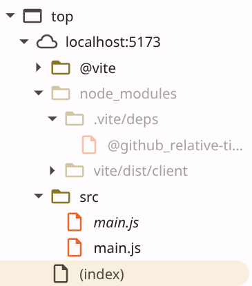 browser devtools with sourcemaps