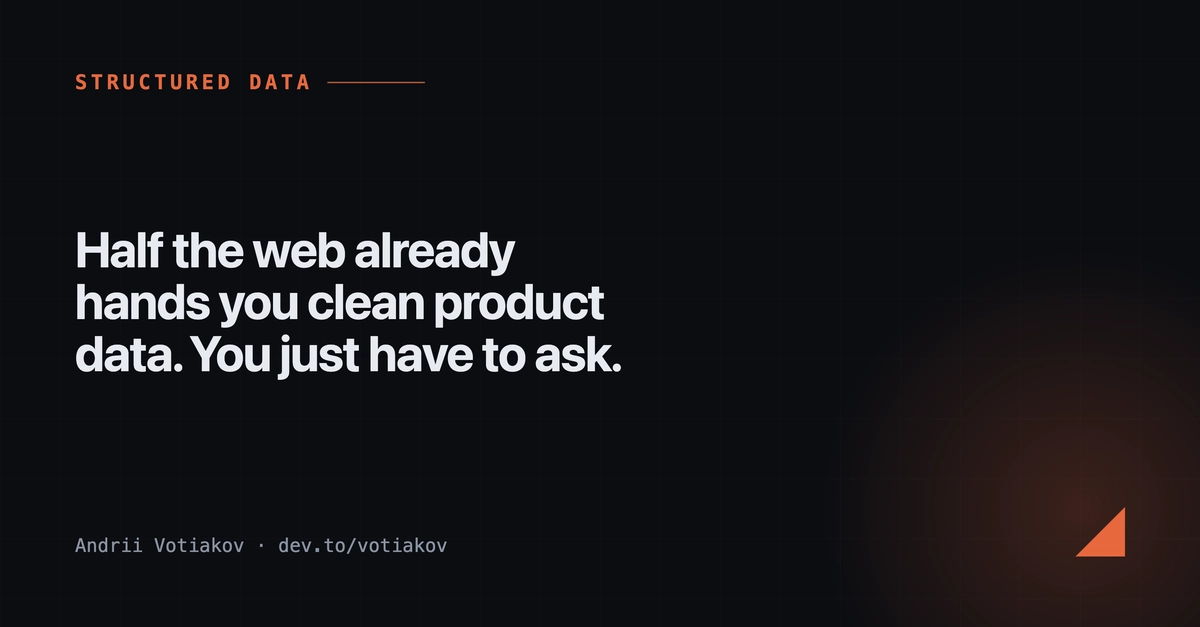 Half the web already hands you clean product data. You just have to ask.