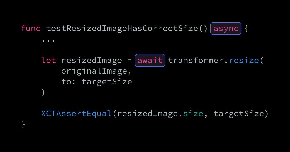 Unit testing Swift code that uses async/await
