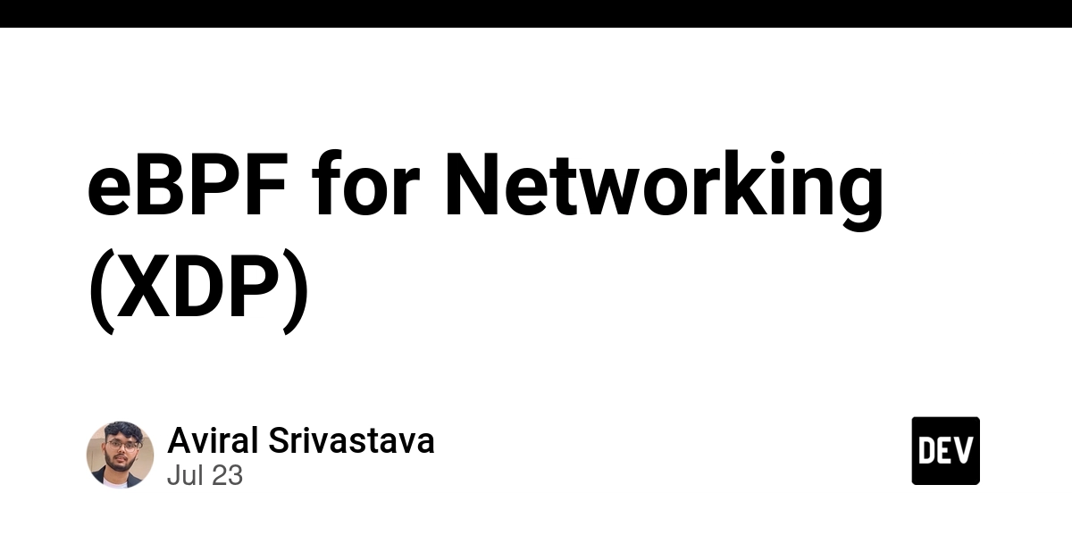 eBPF for Networking (XDP)
