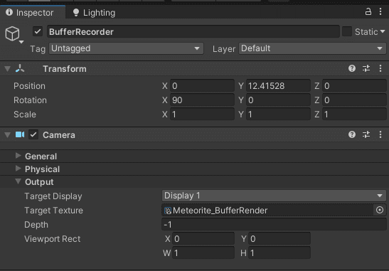 Image depicting how the camera is set up to record the buffer VFX