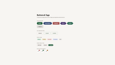 Buttins and tags after