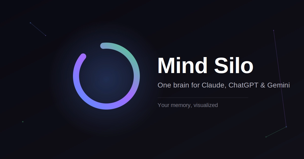 I built a memory layer that works across Claude, ChatGPT and Cursor — and rendered it as a 3D brain